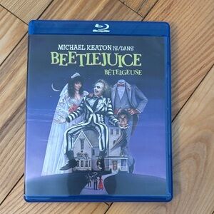 Beetlejuice Blu-ray Movie - Michael Keaton - Black & Purple Artwork